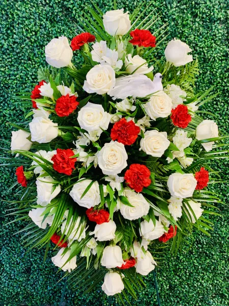 2 Dozen Roses Standing Spray — Alabaster Florist