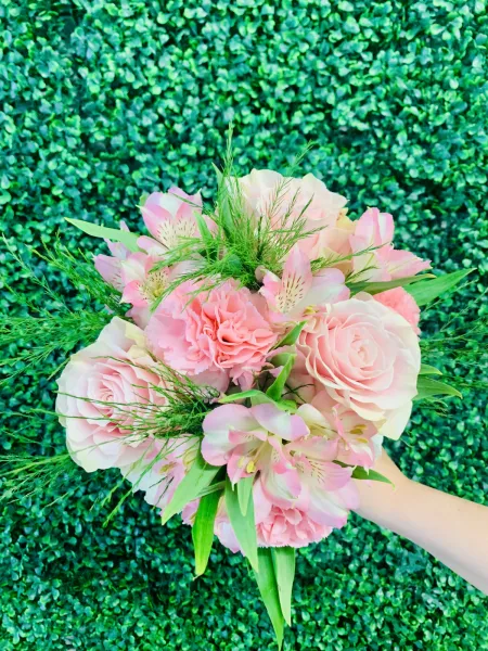 3 Light Pink Rose Bouquet — Alabaster Florist