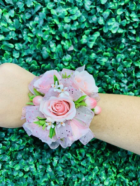 Light Pink Rose Corsage — Alabaster Florist