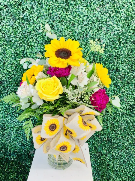 Get Well Sunflowers and Roses — Alabaster Florist