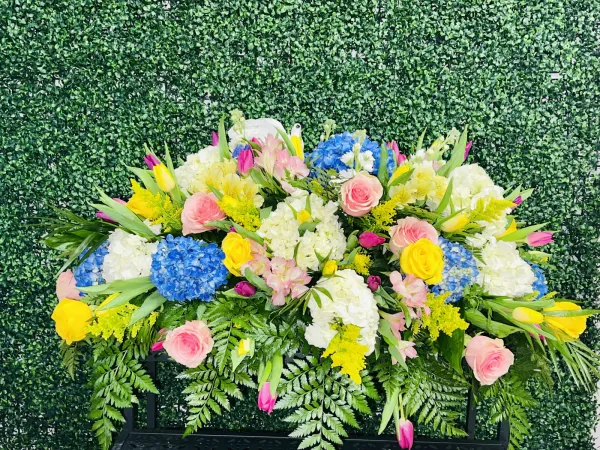 Hydrangea, Tulip and Rose Whole Blanket — Alabaster Florist