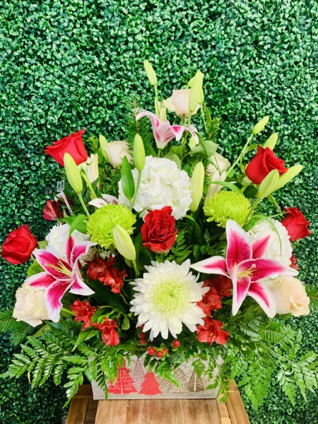 Large Tin Bucket Arrangement — Alabaster Florist