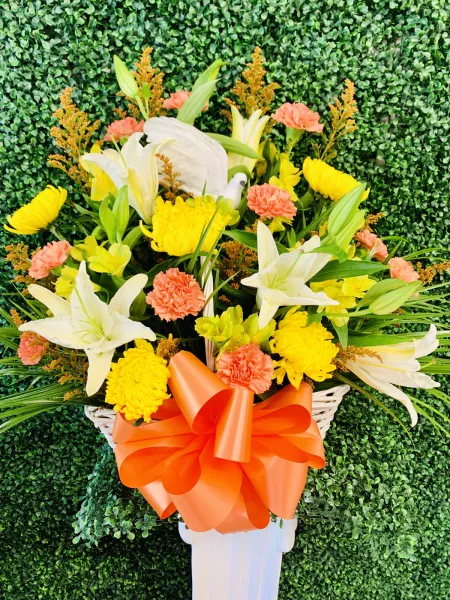 Lilies, Mums and Carnations Basket — Alabaster Florist