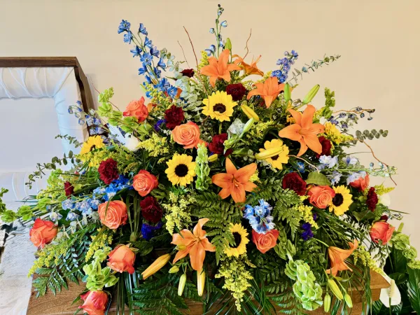 Lilly, Sunflower and Rose Blanket — Alabaster Florist